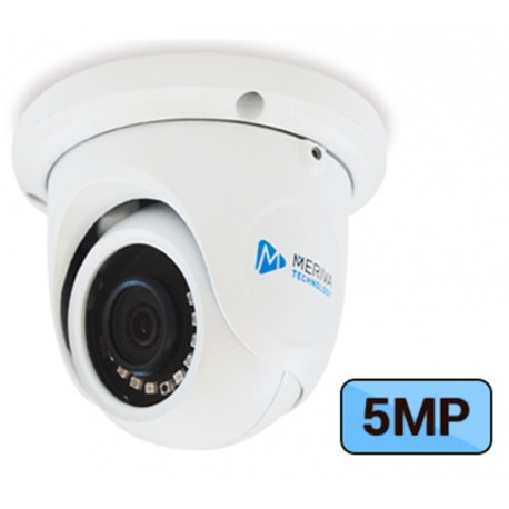 CÁMARA DOMO MERIVA AHD/TVI MERIVA 5MP IR 20M LENTE 3.6MM