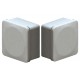 KIT 6 GABINETES CAJAS NEMA 8X8X4.5CM LISA CONTRA AGUA VIAGCEL
