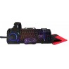KIT TECLADO Y MOUSE GAMER DIADEMA LED MOUSEPAD NACEB
