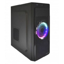 GABINETE PARA PC  EVOTEC CON VENTILADOR FRONTAL Y FUENTE DE 600W