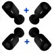 KIT 4 CÁMARAS BALA SAXXON 2MP AHD/CVI/TVI/CVBS LENTE 2.8MM EXTERIOR NEGRAS
