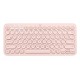 TECLADO MULTIDISPOSITIVOS LOGITECH BLUETOOTH INALÁMBRICO ROSA WINDOWS ANDROID Y IOS