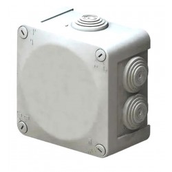 GABINETE CAJA NEMA10X10X4.5CM 7 ENTRADAS CIERRE DE TORNILLOS IP55 CONTRA AGUA