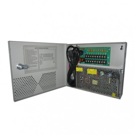 FUENTE DE PODER DC 12V 10AMP 9CH