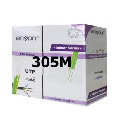 BOBINA DE CABLE UTP CAT.5E ENSON 305M INTERIOR