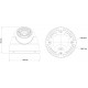 CAMARA DOMO DAHUA HDCVI 720P/TVI/AHD/CVBS/LENTE 2.8MM/0.05 LUX COLOR/DWDR/SMART IR 30 MTS/IP67/METALICA