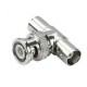 CONECTOR BNC MACHO TIPO T DOBLE BNC HEMBRA