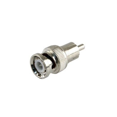 CONECTOR BNC MACHO A RCA MACHO