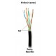 ROLLO CABLE UTP CAT. 5E 100MTS CCA CON GEL Y FORRO SENCILLO PARA EXTERIOR