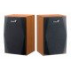 BOCINAS GENIUS USB PLUG 3.5MM COLOR MADERA PC CASA ENTRETENIMIENTO