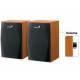 BOCINAS GENIUS USB PLUG 3.5MM COLOR MADERA PC CASA ENTRETENIMIENTO
