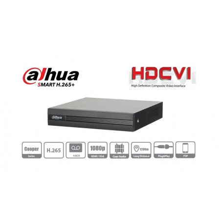 DVR DAHUA 8 CANALES HDCVI PENTAHIBRIDO 1080P LITE 2IP CCTV