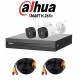 KIT DAHUA PENTAHIBRIDO 4CH 2BALA 2MP POLICARBONATO P2P CCTV
