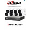 KIT DAHUA DVR PENTAHIBRIDO 8CH 8 CAMARAS BALA 1080P EXTERIOR P2P H256+
