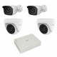 KIT HILOOK DVR 1080P 2 CÁMARAS BALA METAL Y 2 DOMO POLICARBONATO