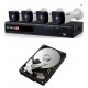 KIT PROVISION DVR AHD 4CH 4 CÁMARAS BALA 1.3MP HDD 1TB